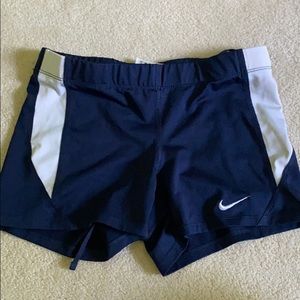 Nike Dri-Fit Small Spandex Navy and White